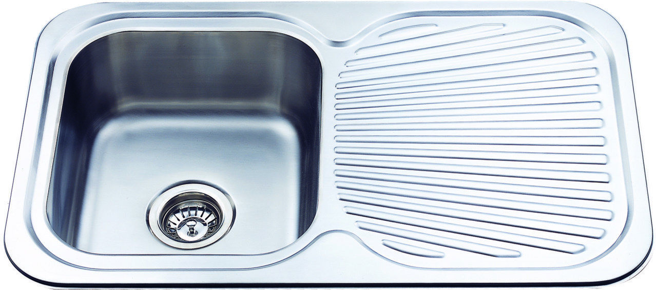 780mm Single Bowl Sink with Drainer