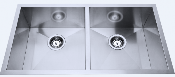 760x440x230mm Above/Undermount Double Bowl Sink