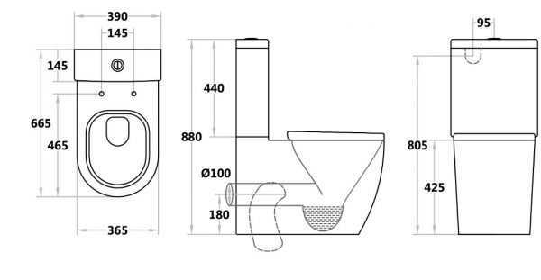VIVID Tornado Flush Toilet Suite 2