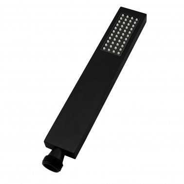 Square Black Handheld Shower With Rail 4