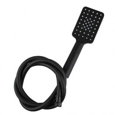 Square Black Sliding Shower Rail with 3 Mode Handheld Shower 3