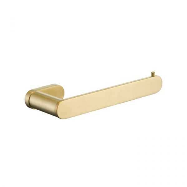 SS RUND Brushed Gold Toilet Roll Holder