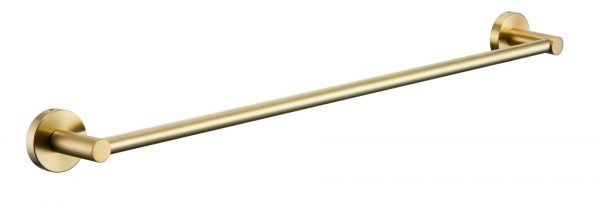 RUND 790mm Brushed Gold Single Towel Rail