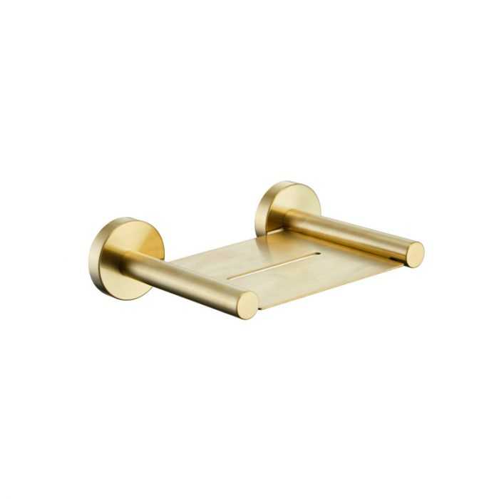 RUND Brushed Gold Soap Tray