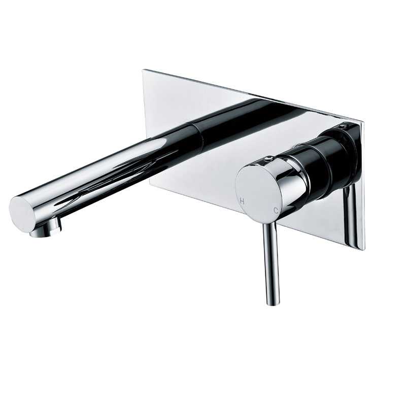 RUND Chrome Wall Mixer with Spout