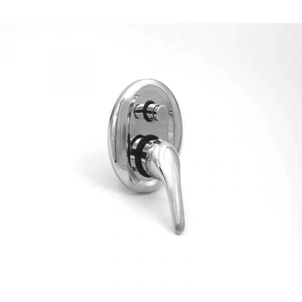 WAHLEN 10 Chrome Wall Mixer with Diverter