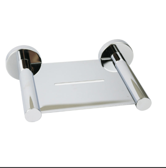 Round Metal Soap Tray (Chrome)