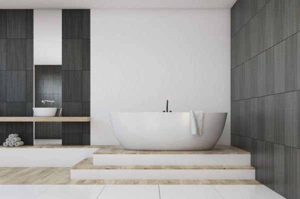 OLIVIA 1530mm Matte White Freestanding Bathtub