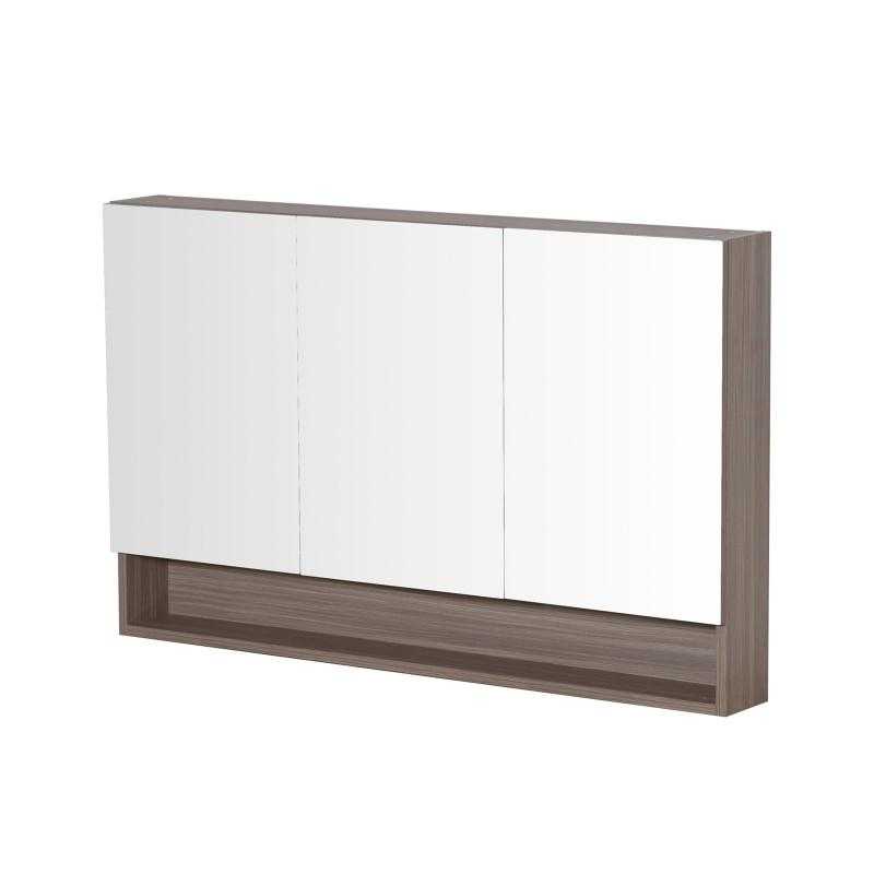 STELLA 1200mm PVC Oak Shaving Cabinet with Shelf