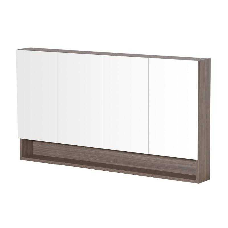 STELLA 1500mm PVC Oak Shaving Cabinet with Shelf