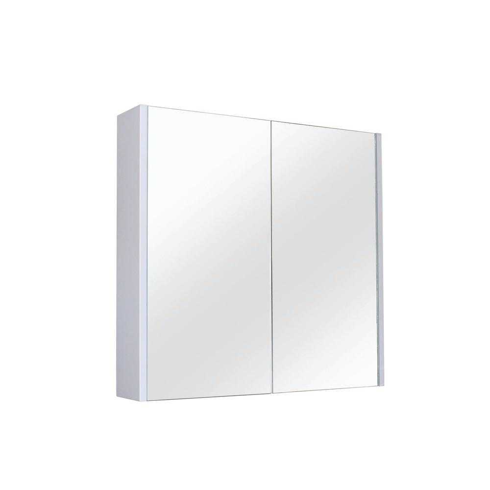 QUBIST 900mm PVC Matte White Shaving Cabinet