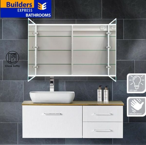 OCEANIA 900mm LED Mirror Cabinet 3