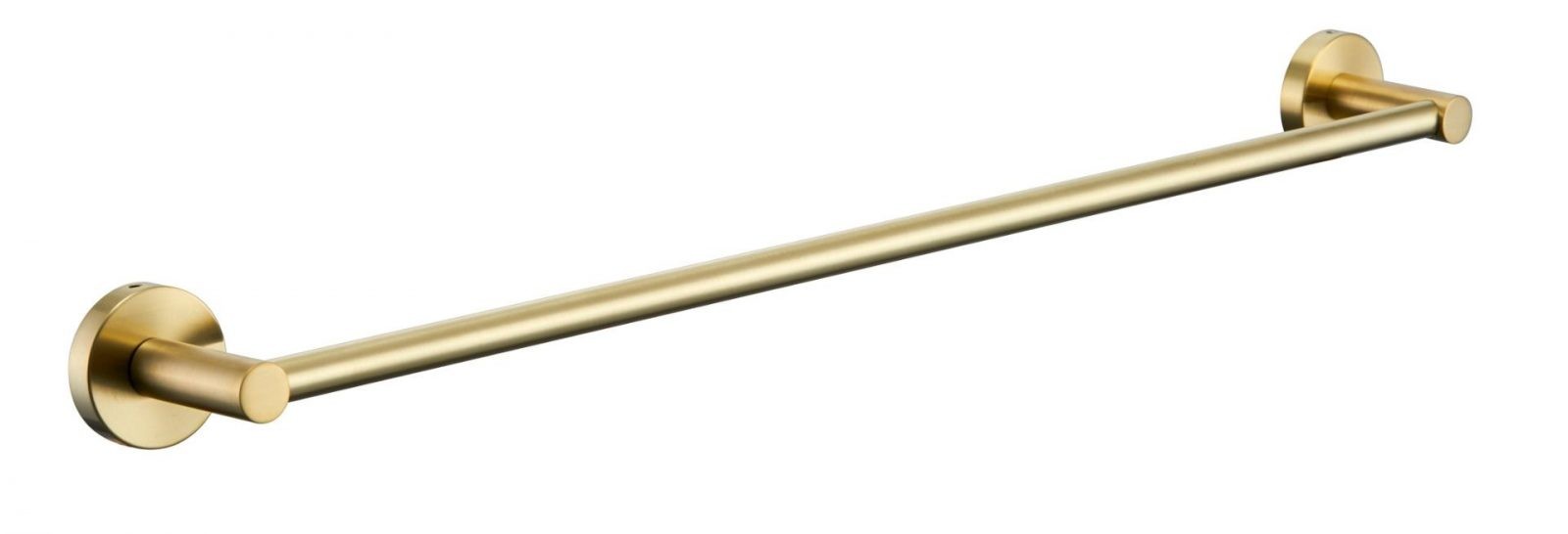 RUND 640mm Brushed Gold Single Towel Rail