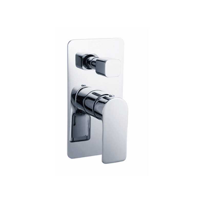 LUXUS Chrome Wall Mixer with Diverter