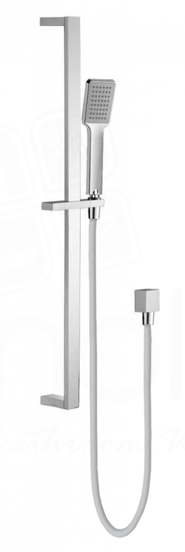Square Hand Shower on Rail