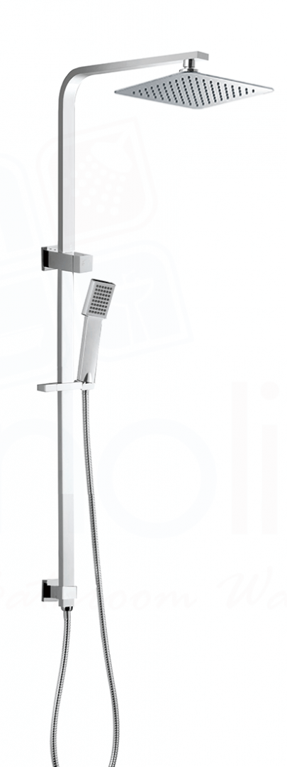 ECKIG Square Twin Shower System on Rail