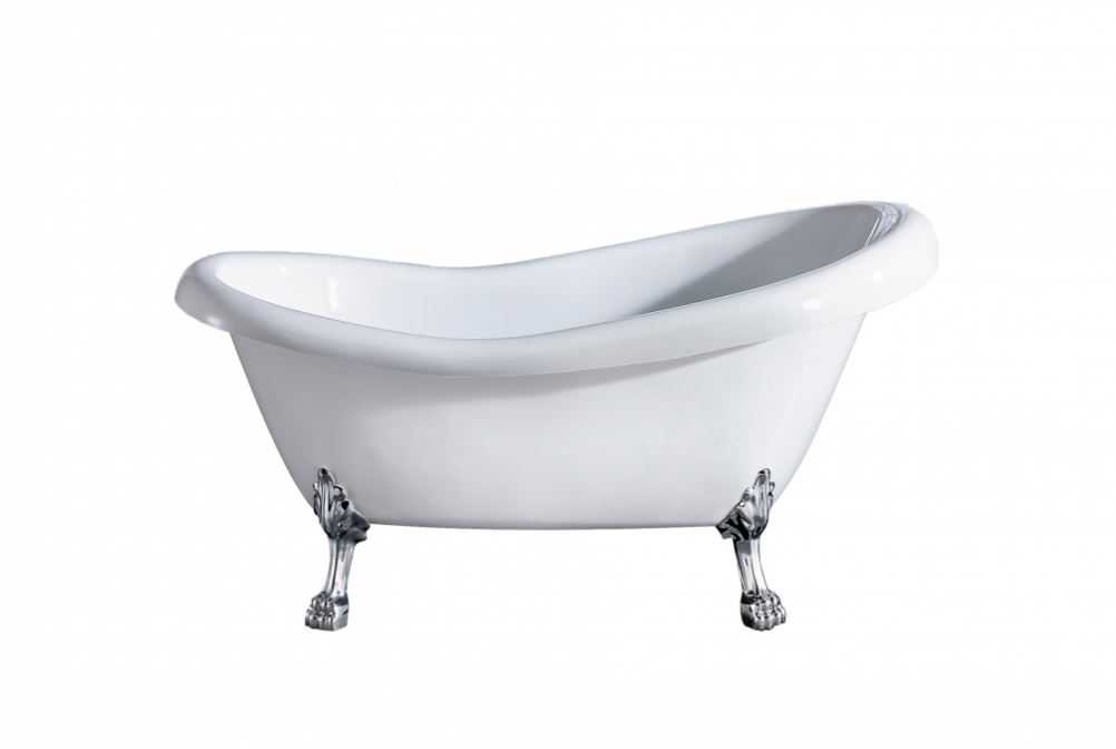ESPADA 1500mm White Clawfoot Freestanding Bathtub