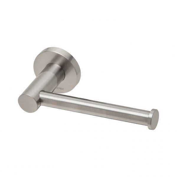 Clearance Special RADII Toilet Roll Holder Round Plate BRUSHED NICKEL