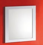 750x750mm White Frame Mirror