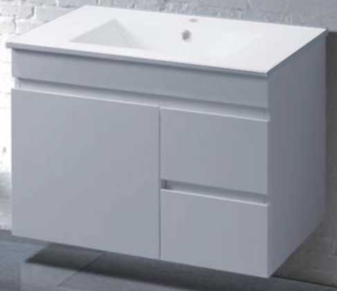750mm Wall Hung Vanity Noah with RH Drawers