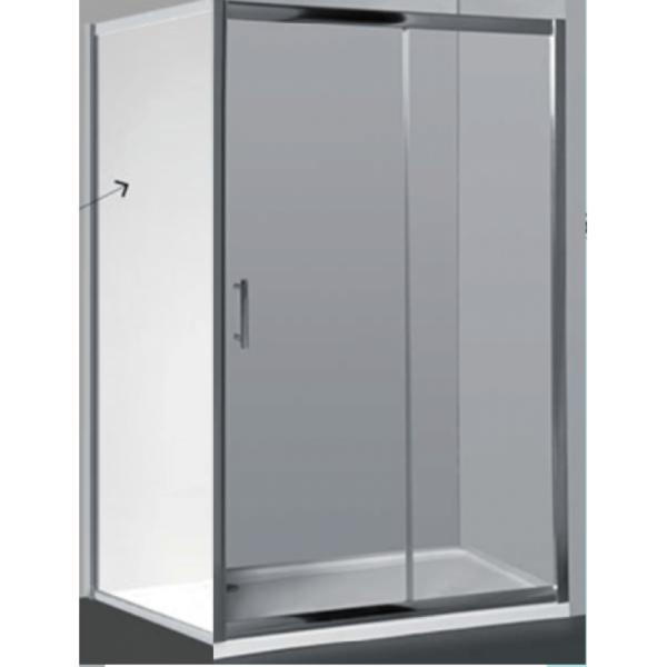 Semi-Frameless L-Shape Sliding Door Shower 2