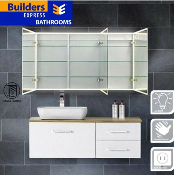 OCEANIA 1200mm LED Mirror Cabinet 3