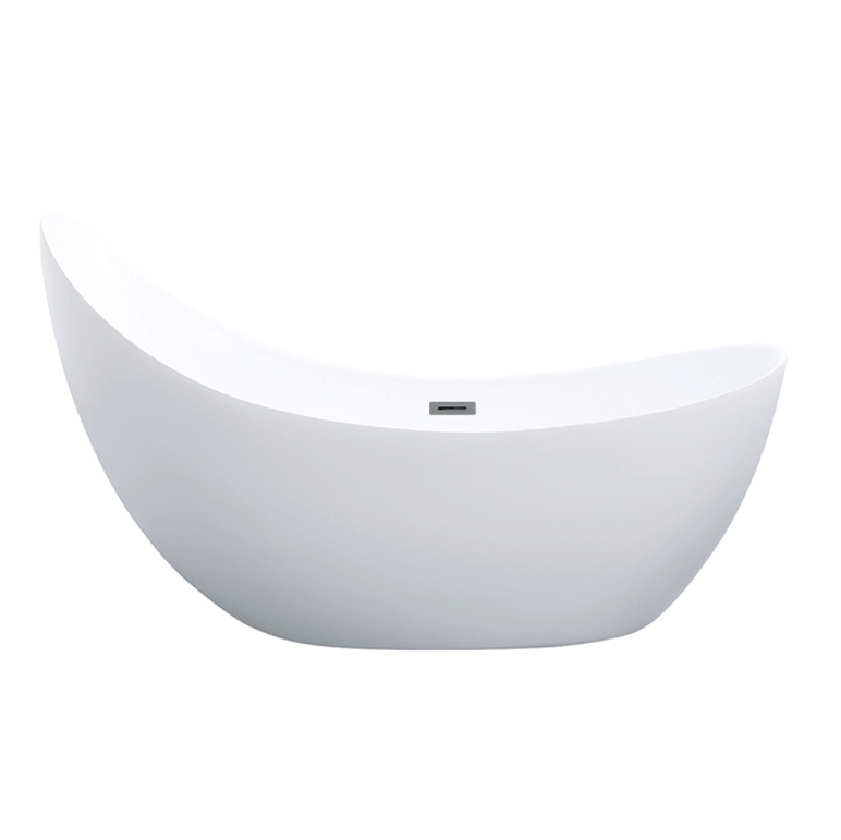POSH 1500mm Matte White Freestanding Bathtub