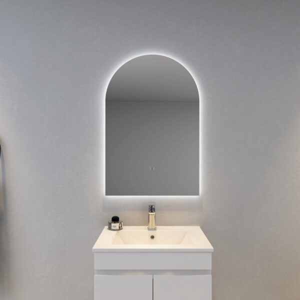 Touchless Uni-Arch LED Backlit Mirror 2