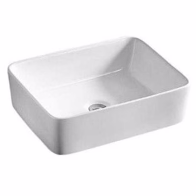 475 x 375 x 130mm Gloss White Square Above Counter Basin