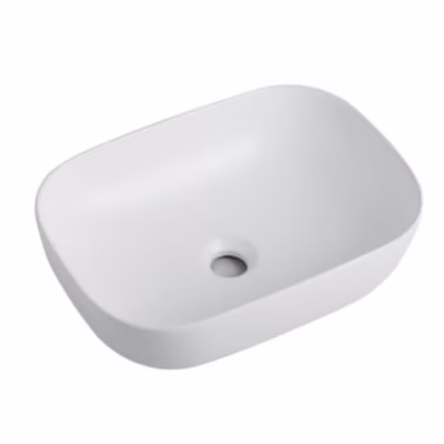 460 x 320 x 135mm Matte White Square Basin