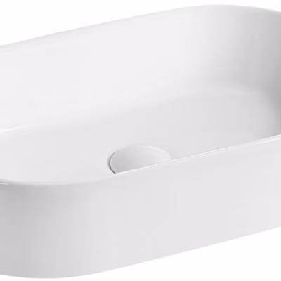 525 x 300 x 115mm Matte White Oval Basin
