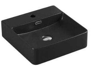 420 x 420 x 120mm Matte Black Square Basin