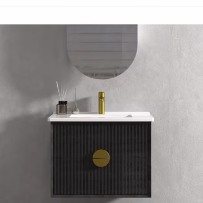 750mm KINGO Matt Black Vanity