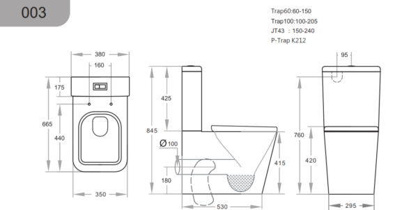 Qubist Rimless Back to Wall Toilet Suite 3