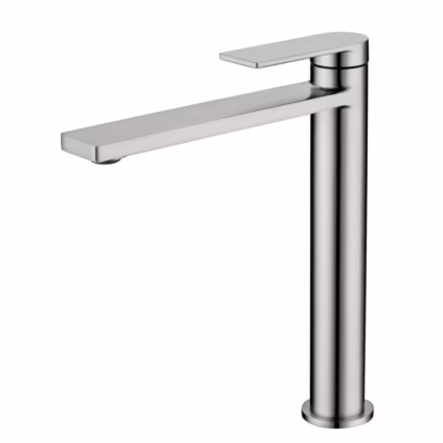 Ruki Brushed Nickel Tall Basin Mixer