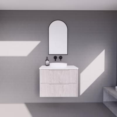 750mm BALI White Oak Wall Hung Vanity