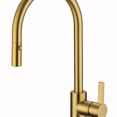 Otus Pull Out Sink Mixer BRUSHED GOLD