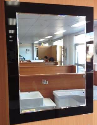 1500x800mm Black Frame Premium Mirror