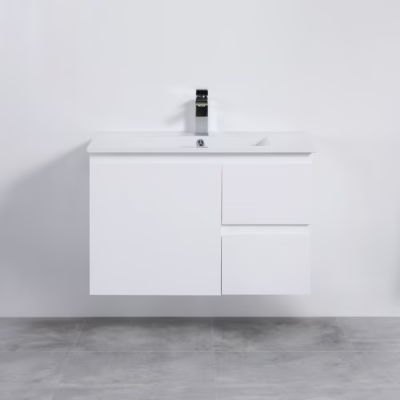 750MM Alpha Wall Hung PVC Waterproof Vanity (R Hand Drawer)