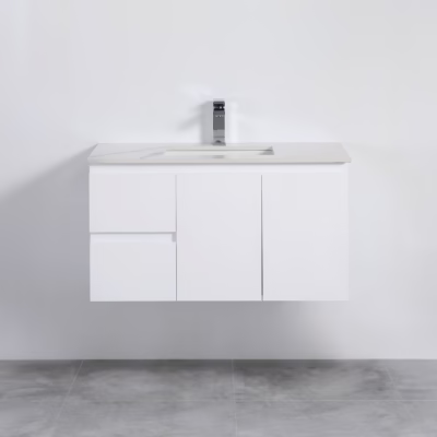 900MM Alpha Wall Hung PVC Waterproof Vanity (L Hand Drawer)