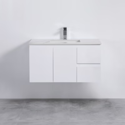 900MM Alpha Wall Hung PVC Waterproof Vanity (R Hand Drawer)