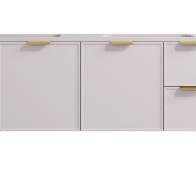 1200MM Madura Federation Wall Hung Cabinet Matte White (Double Bowl)