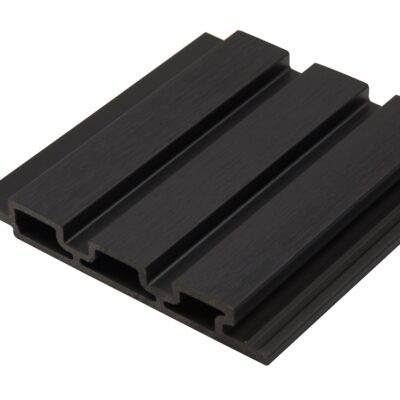 Black Outdoor Fluted Decor Panel (Sample)