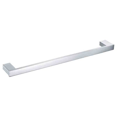 SS ECKIG 800mm Chrome Single Towel Rail