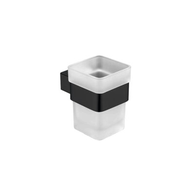 SS ECKIG Black Tumbler Holder