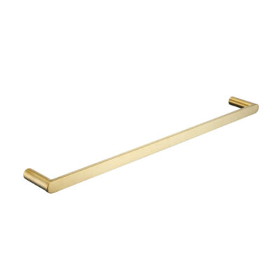 SS RUND Brushed Gold 600mm Single Towel Rail