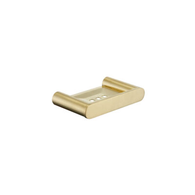 SS RUND Brushed Gold Soap Tray
