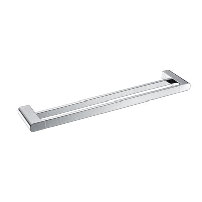 KOMPAKT RUND Chrome 800mm Double Towel Rail
