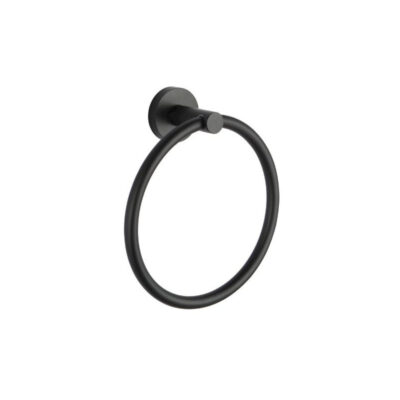RUND Black Hand Towel Ring