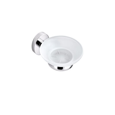 Round Glass Soap Dish (Chrome) 400 Series